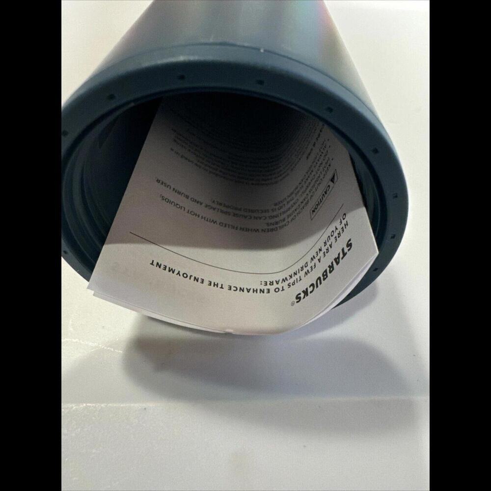 Starbucks Matte Blue tumbler Eco-Friendly 100% Recycled Plastic 16oz - NEW - Picture 7 of 7